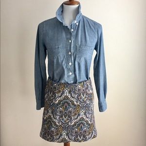 JCrew skirt | Paisley | Sz 0